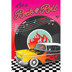 Classic 50's Rock & Roll Party Invitations Kit for 8