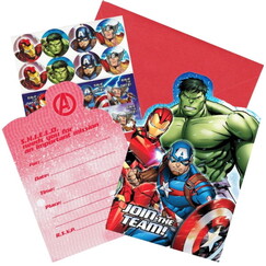 Epic Avengers Invitations Kit for 8