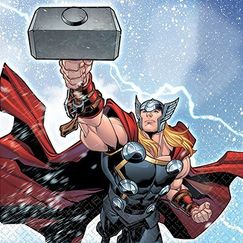 Small Epic Avengers Thor Napkins - pk16