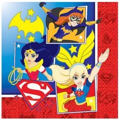 Large DC Super Hero Girls Napkins - pk16