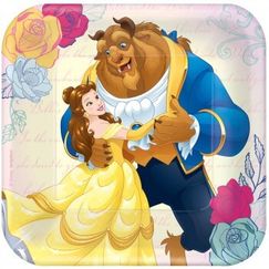 Beauty And The Beast Snack Plates - pk8