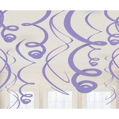 Hanging Purple Swirls - pk12