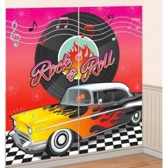 Classic 50's  Rock & Roll Wall Decorating Kit