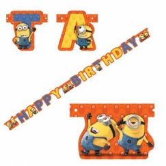 ! Minions & Despicable Me Birthday Banner