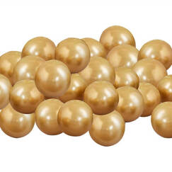 Gold Chrome Small 12cm Balloons (pk40)