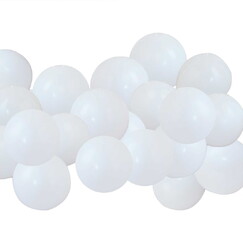 White Small 12cm Balloons (pk40)