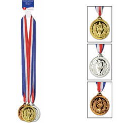 Gold, Silver, Bronze Medal Ribbons - pk3