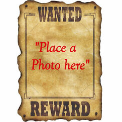 Western Wanted Sign - Add Photo