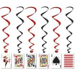 Hanging Playing Card Swirls - pk5