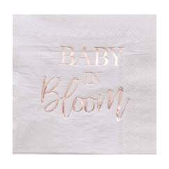 Baby In Bloom Napkins - pk16