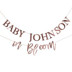 Baby in Bloom Banner - Personalise It