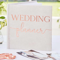 Suede Wedding Planner Book