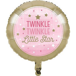 Pink Twinkle Twinkle Little Star Balloon (45cm)