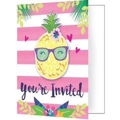 Pineapple n Friends Invitations Kit for 8