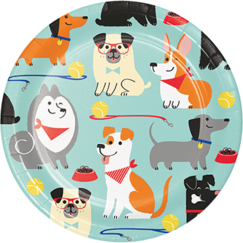 Dog Party Snack Plates (pk8)
