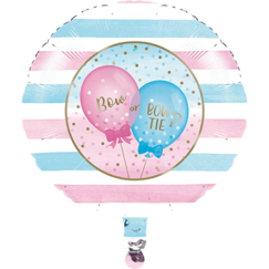 Gender Reveal Bow or Bow Tie Balloon (45cm)