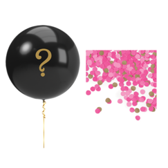 Gender Reveal Balloon Kit (Pink Confetti)