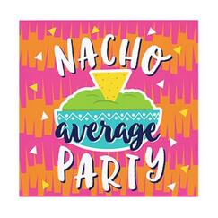 Small Nacho Party Napkins - pk16