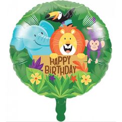 Jungle Safari Birthday Foil Balloon (45cm)