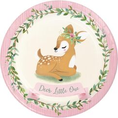 Deer Little One Large Plates (pk8)