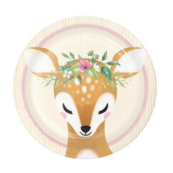 Deer Snack Plates (pk8)