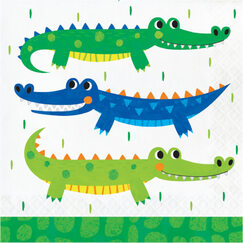Alligator Party Large Napkins - pk16