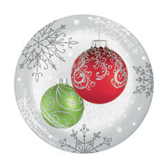 Elegant Ornaments Snack Plates (pk8)