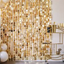 Gold Sequin Curtain Backdrop