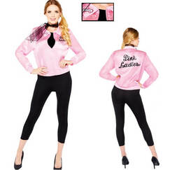 Grease Pink Ladies Costume (Adult Sizes)