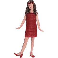 Red Flapper Costume - Child