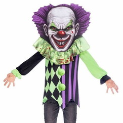 Big Head Creepy Clown Costume - Child