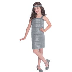 Silver Flapper Costume - Child