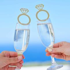 Engagement Ring Drink Toppers (pk6)