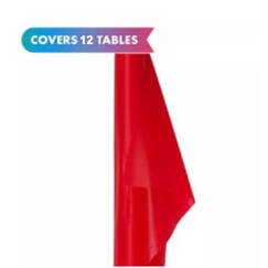 Red Plastic Table Roll (30mtrs)