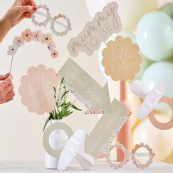 Floral Baby Shower Photo Props