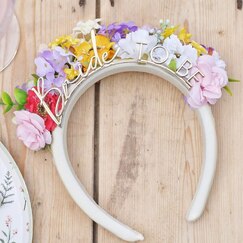 Floral Bride To Be Headband