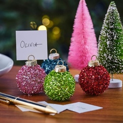 Tinsel Bauble Place Card Holders (pk4)