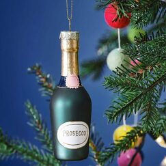 Prosecco Bottle Christmas Tree Ornament