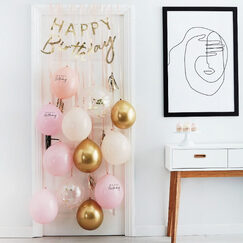 Pink & Gold Birthday Door Kit