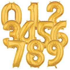 Gold Number (66cm) Balloon
