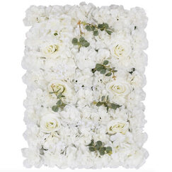 White Rose Foliage Tile