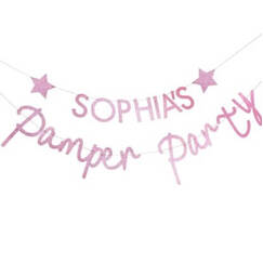 Pamper Party Banner - Personalise It