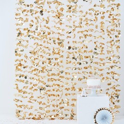 Gold Flower Curtain Backdrop
