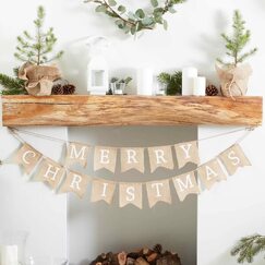 Rustic Merry Christmas Banner