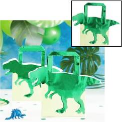 Green Dinosaur Party Bags - pk5