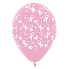 Pink Ribbon Balloons - pk25