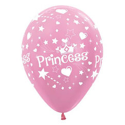 Pink Princess Balloons - pk6