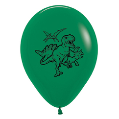 Dinosaurs Forest Green Balloons (pk6)