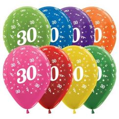 Assorted 30 Balloons - pk25 