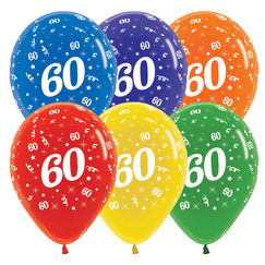 Assorted 60 Crystal Balloons - pk25